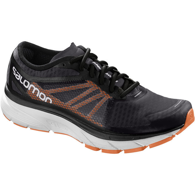 Salomon Singapore Mens Running Shoes - SONIC RA Black/White | 10248-RXPU